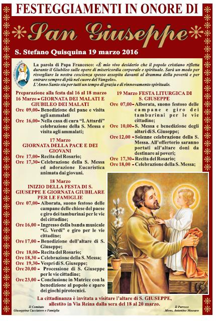 manifesto s. giuseppe