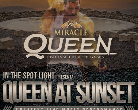 Locandina evento Queen at Sunset della Miracle Queen Band