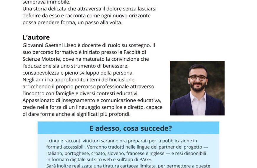 Giovanni Gaetani Liseo è il vincitore italiano del Concorso Letterario Internazionale PAGE