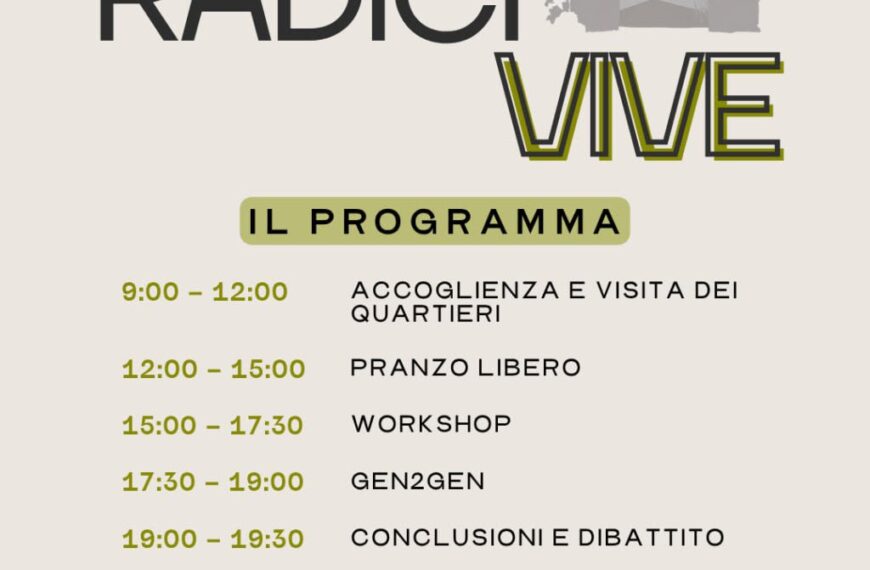Radici Vive, una giornata dedicata alla scoperta del territorio e alla partecipazione attiva